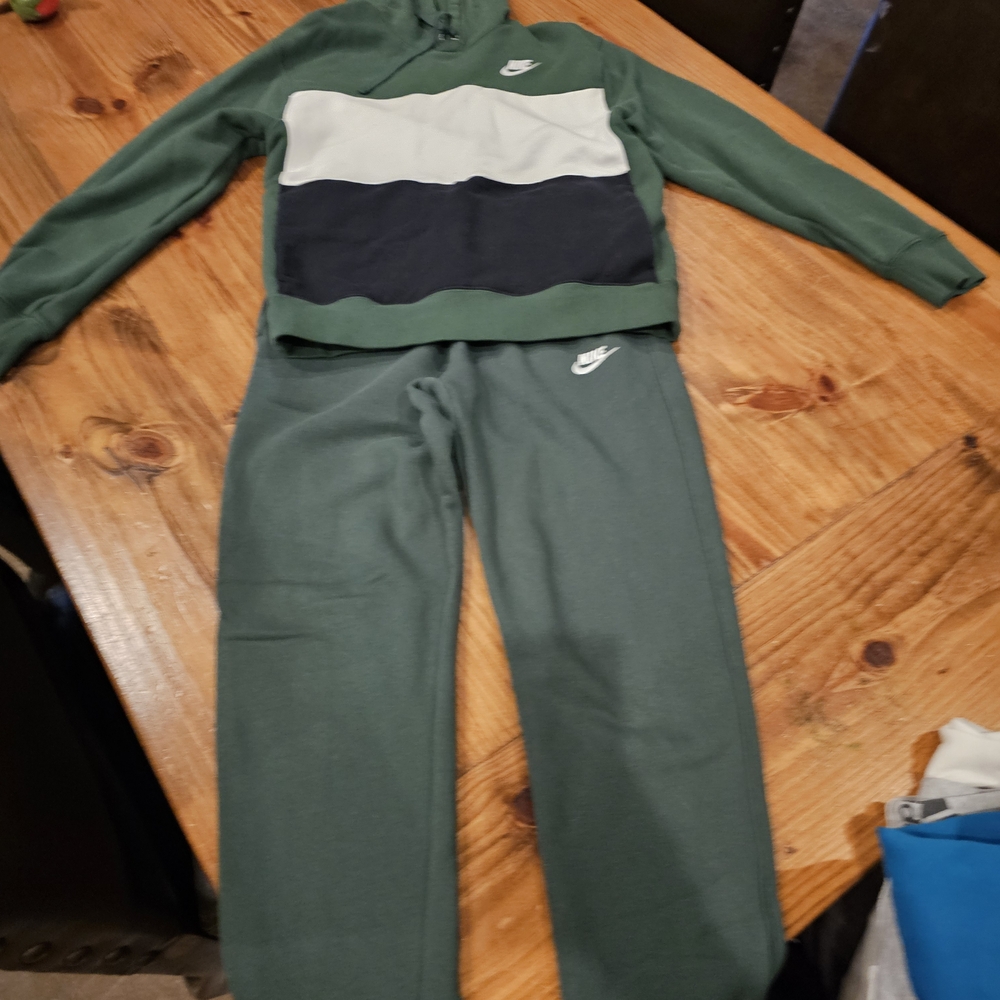 Nike Kids Green Tracksuit Bottoms